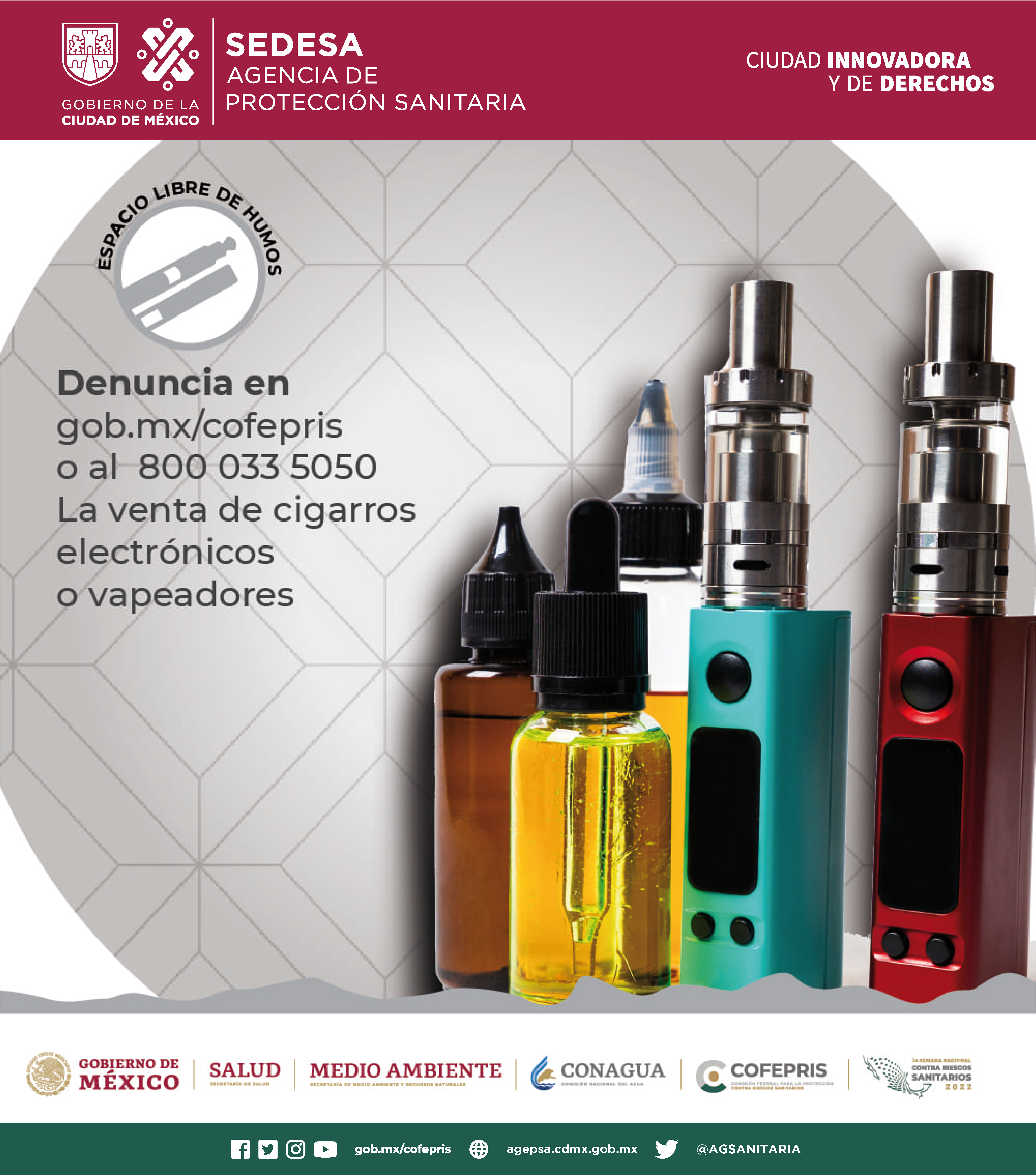 El cigarrillo electrónico o vapeador y su riesgo para la salud