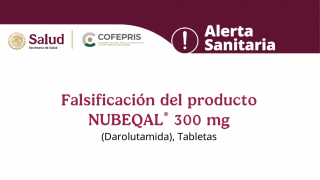 Alerta Sanitaria: Falsificación del producto Nubeqal®