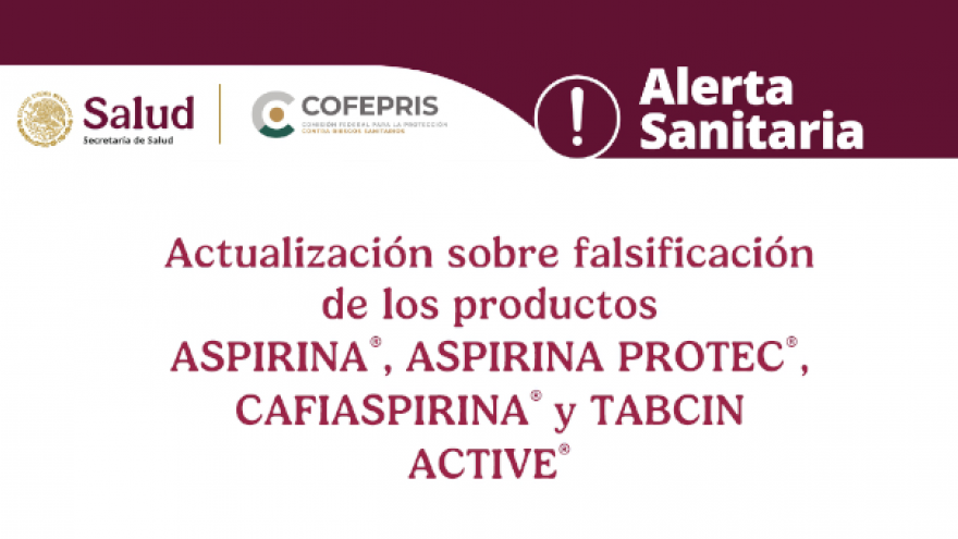 Alerta sanitaria por falsificación de diversos productos Bayer