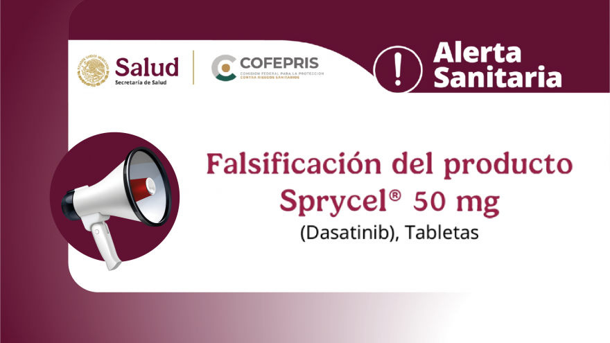 Alerta Sanitaria: Falsificación Sprycel 50 mg
